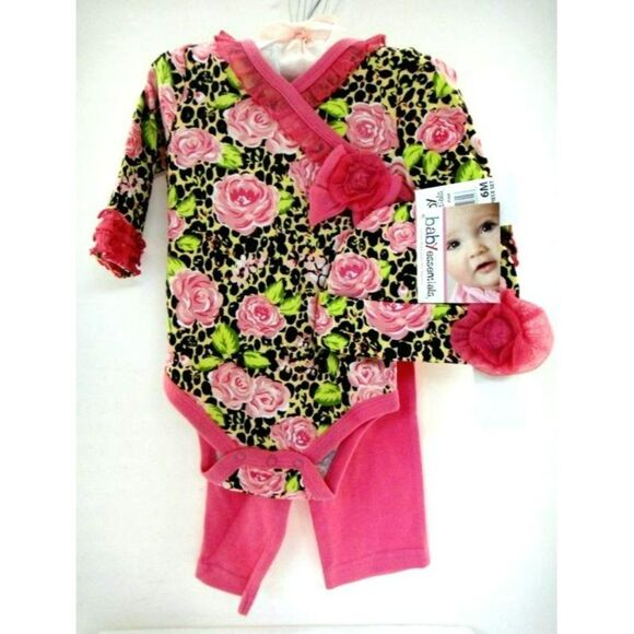 Girls Infant 3-6 Month 8 New Outfits Rompers 2Pc Bunting Ruffles Floral Tags NEW - Picture 2 of 13